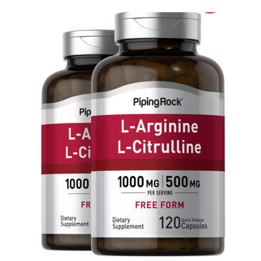 L-Arginina 500 MG y Citrulina 250 MG 120 Cápsulas
