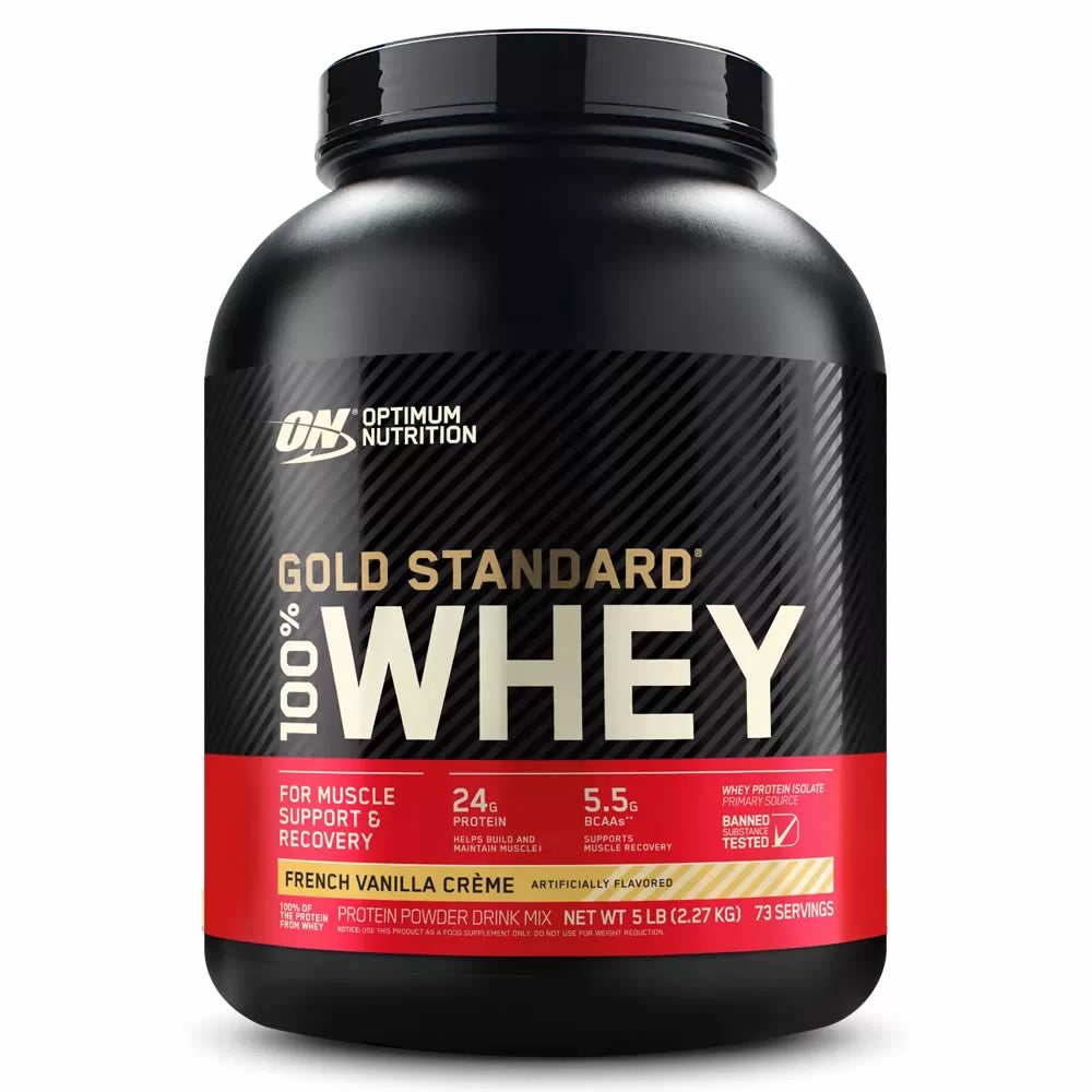 Proteína Whey Gold Standard 5 lb vainilla para masa muscular Bogotá Colombia