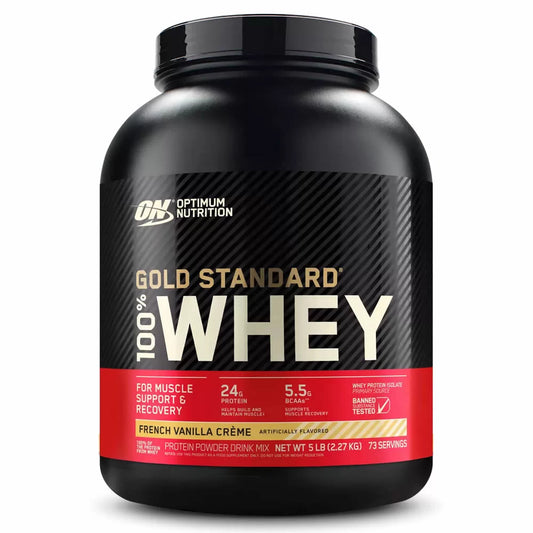 Proteína Whey Gold Standard 5 lb vainilla para masa muscular Bogotá Colombia